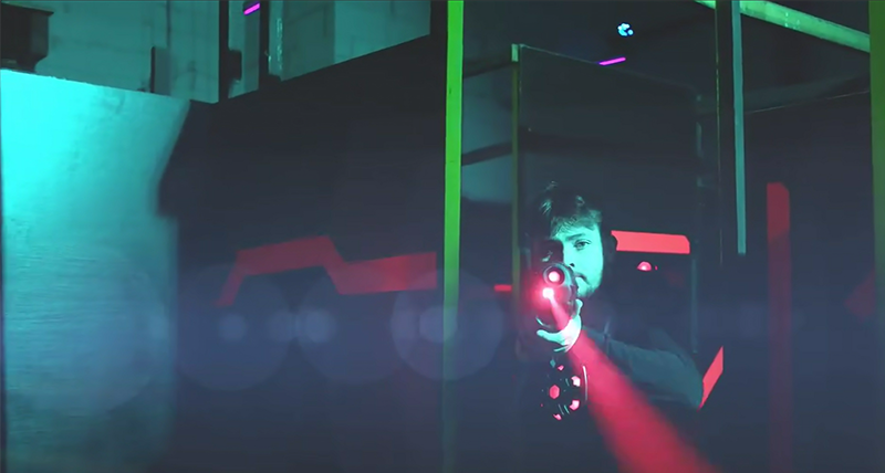 Présentation du Laser Game, du Quizz Game et du Blind Test